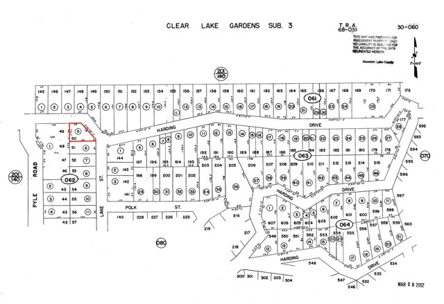 2257 HARDING DRIVE NICE, CA 95464